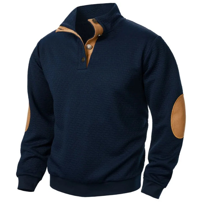 New Mens Heavyweight Sweatshirt Casual Long Sleeve Stand