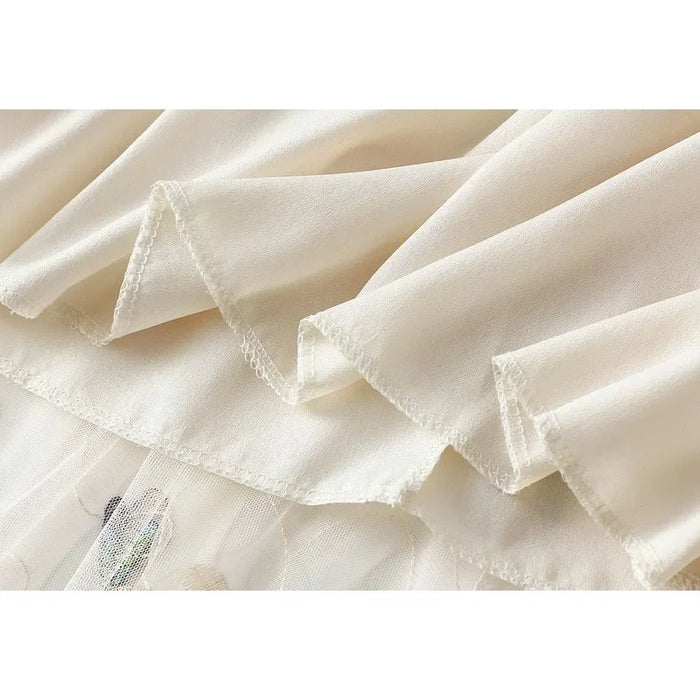 Ladies Fashionable And Elegant Lace Skirt Medium Sheer