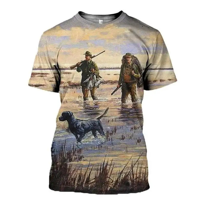 New Camouflage Hunting Wild Duck Animal 3D Print T Shirt