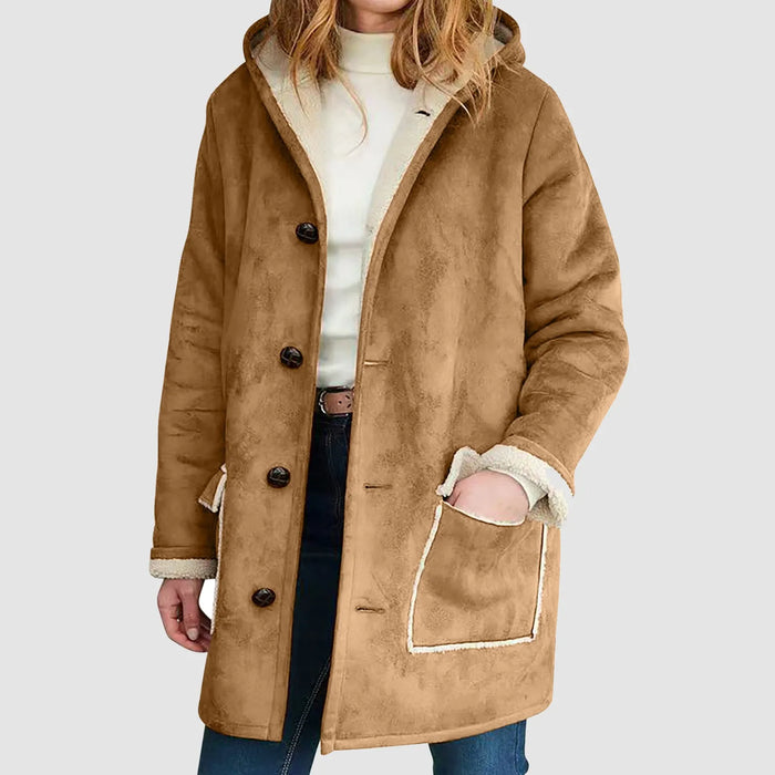 Winter Suede Leather Jackets For Women Streetwear Ladies