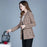 Ladies Casual Short Plaid Blazer
